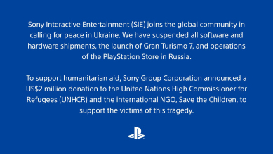 PlayStation pozastavilo všechny činnosti v Rusku