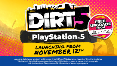 DiRT 5 potvrzeno jako PS5 launch titul